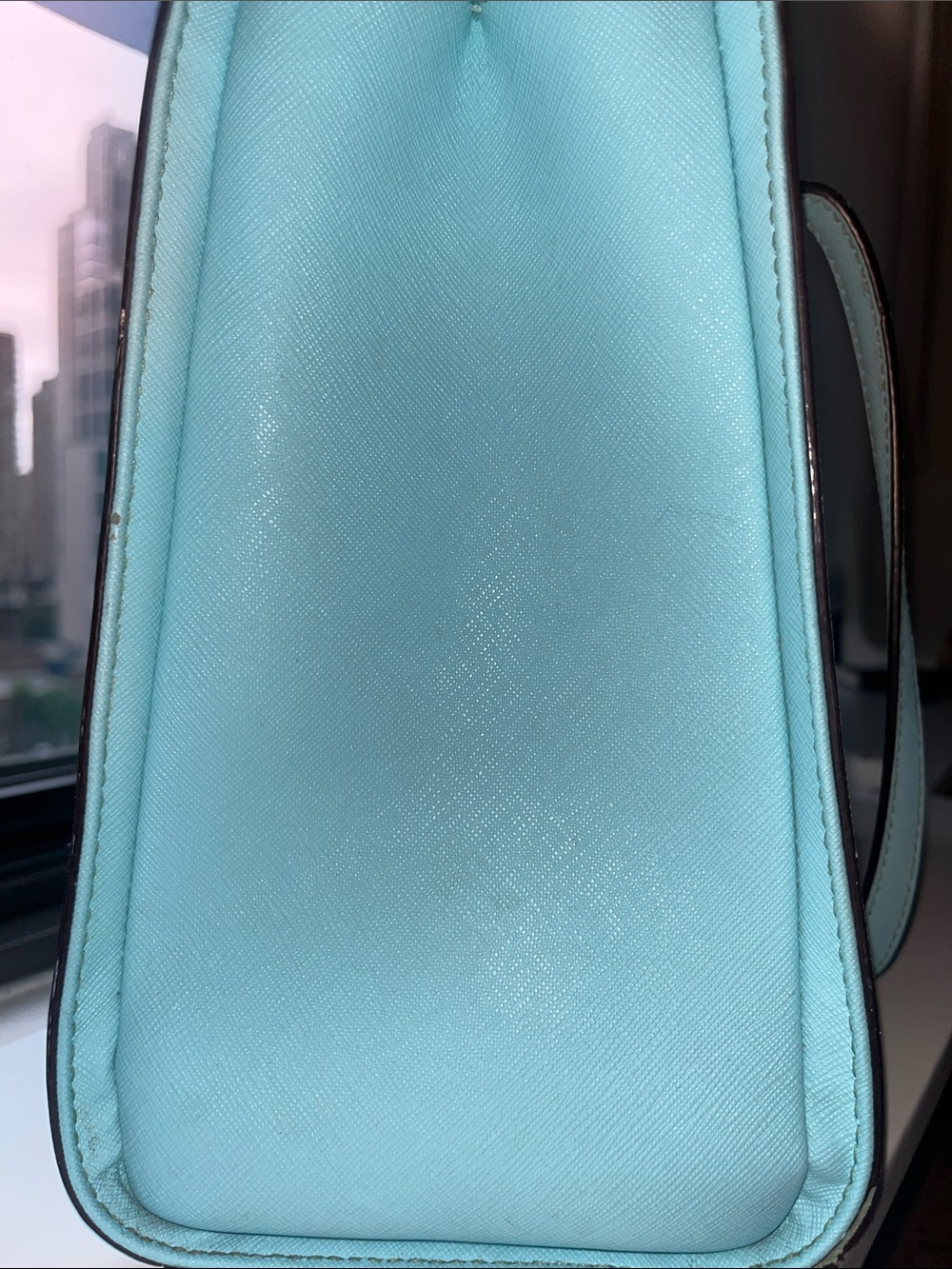 kate spade Light robin’s egg Blue medium Structured Tote saffiano leather - Picture 6 of 16